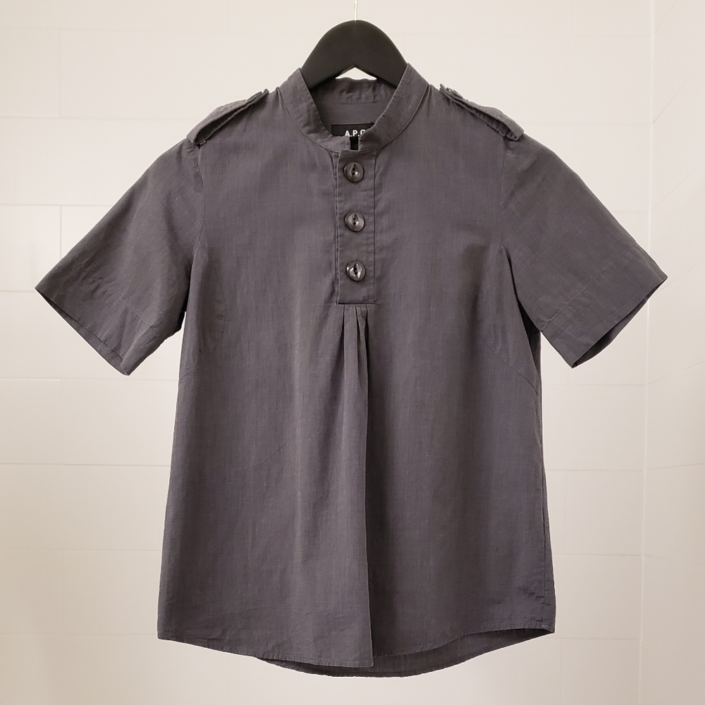 APC Shirt with Front Pleats